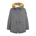 Granite - Front - Lambretta Mens Sherpa Lined Parka