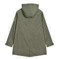 Khaki Green - Back - Lambretta Mens Waterproof Parka