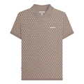 Cinder - Front - Lambretta Mens AW24 Geometric Polo Shirt