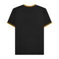 Black-Gold - Back - Lambretta Mens AW24 Twin Tip Pique T-Shirt