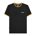 Black-Gold - Front - Lambretta Mens AW24 Twin Tip Pique T-Shirt