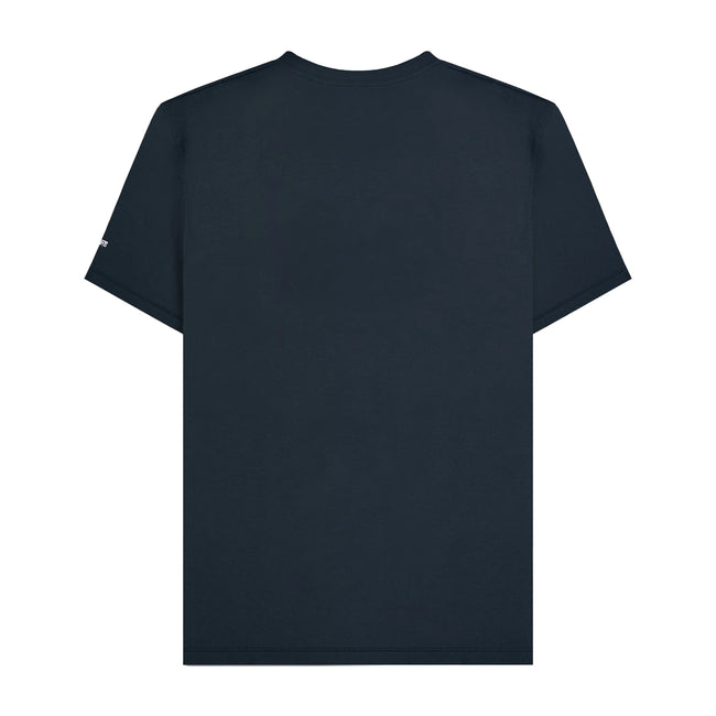 Navy - Back - Lambretta Mens SS25 Geometric T-Shirt