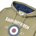 Khaki Green - Side - Lambretta Mens AW24 Target Hoodie