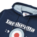 Navy - Side - Lambretta Mens AW24 Target Hoodie