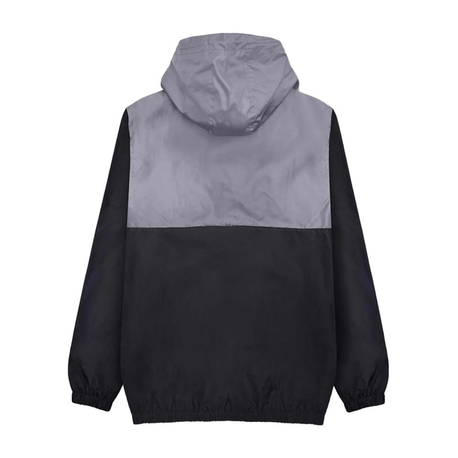 Black-Grey - Back - Lambretta Mens Scooter Overhead Jacket