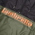 Khaki Green-Black - Side - Lambretta Mens Scooter Overhead Jacket