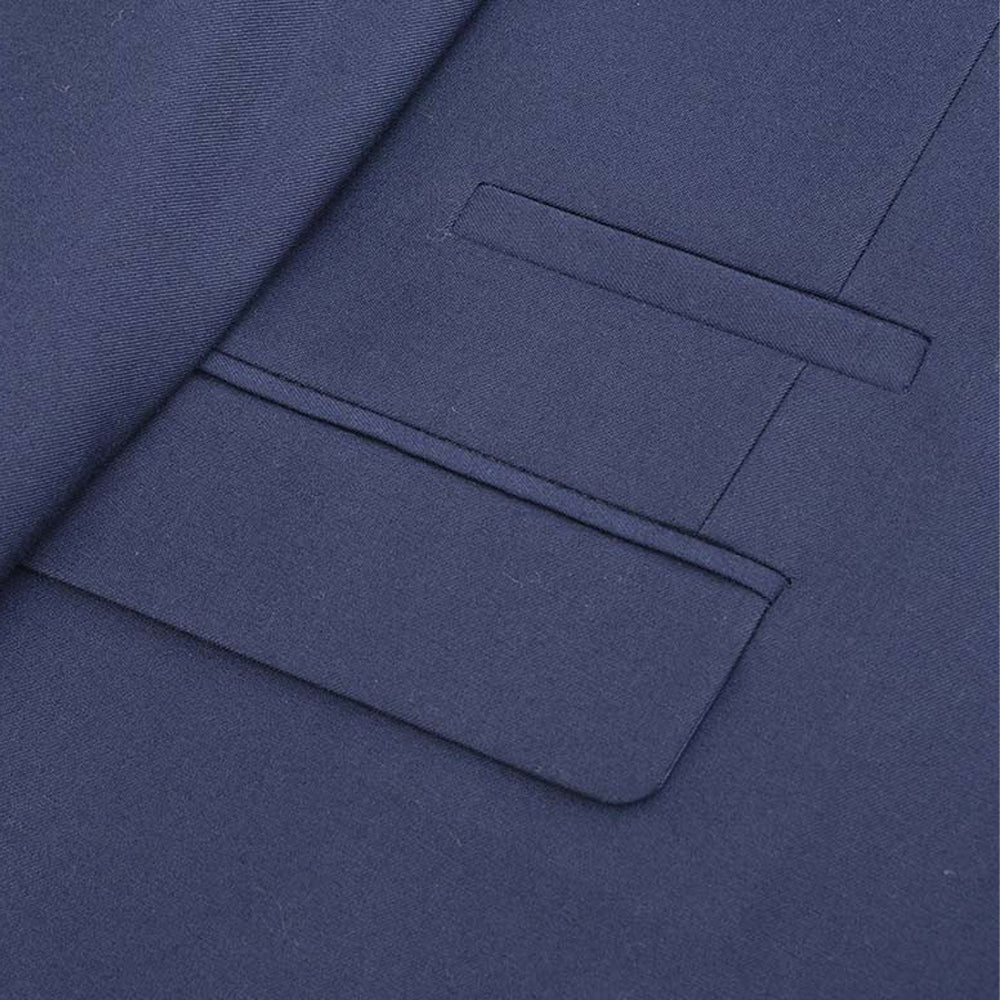 Navy - Side - Lambretta Mens Oscar 2SB Blazer