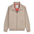 Stone - Front - Lambretta Mens Shower Resistant Harrington Jacket