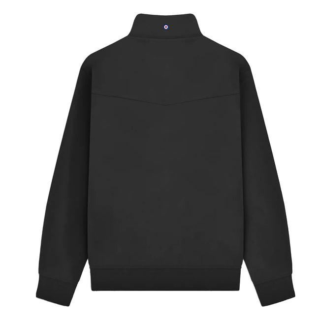 Black - Back - Lambretta Mens Shower Resistant Harrington Jacket