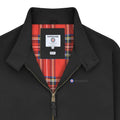 Black - Side - Lambretta Mens Shower Resistant Harrington Jacket
