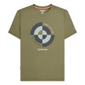 Khaki Green - Front - Lambretta Mens Target Quadrant T-Shirt