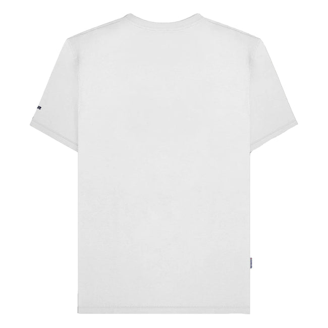 White - Back - Lambretta Mens SS25 Scooter Stripes T-Shirt