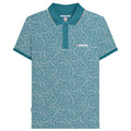 Gulf Coast - Front - Lambretta Mens AW24 Paisley Tonal Polo Shirt