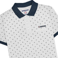 White-Navy - Side - Lambretta Mens AW24 Target Polo Shirt