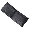Black - Back - Lambretta Punched Leather Wallet