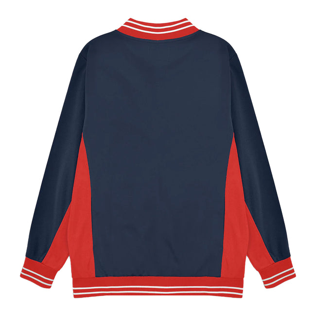 Navy-Red-White - Back - Lambretta Mens Vintage Track Jacket