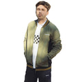 Khaki Green-Black-Gold - Side - Lambretta Mens Vintage Track Jacket