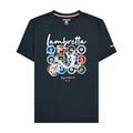Navy - Front - Lambretta Mens Scooter Brand Big & Tall T-Shirt