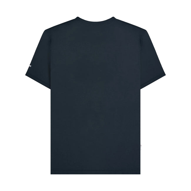 Navy - Back - Lambretta Mens SS25 Target Pattern T-Shirt