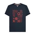 Navy - Front - Lambretta Mens SS25 Target Pattern T-Shirt