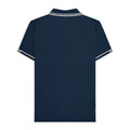 Navy - Back - Lambretta Mens SS25 Branded Sleeve Polo Shirt