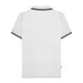 White-Black - Back - Lambretta Mens SS25 Two Tone Tipped Polo Shirt