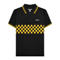Black-Gold - Front - Lambretta Mens SS25 Two Tone Tipped Polo Shirt