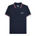 Navy-White - Front - Lambretta Mens SS25 Twin Tip Polo Shirt