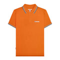 Orange-Sky - Front - Lambretta Mens SS25 Twin Tip Polo Shirt