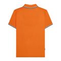 Orange-Sky - Back - Lambretta Mens SS25 Twin Tip Polo Shirt