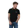 Black-Gold - Side - Lambretta Mens SS25 Twin Tip Polo Shirt