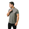 Granite - Side - Lambretta Mens SS25 Twin Tip Polo Shirt