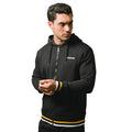 Black-Gold - Side - Lambretta Mens AW24 Full Zip Hoodie