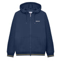 Navy-Khaki Green - Front - Lambretta Mens AW24 Full Zip Hoodie