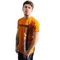 Orange - Side - Lambretta Mens SS25 Racing Stripe T-Shirt