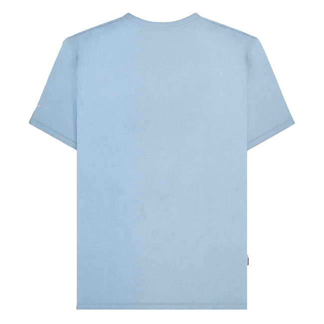 Sky - Back - Lambretta Mens SS25 Racing Stripe T-Shirt