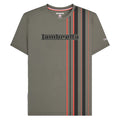 Granite - Front - Lambretta Mens SS25 Racing Stripe T-Shirt