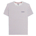 White - Front - Lambretta Mens SS24 Geometric All-Over Print T-Shirt
