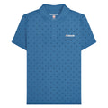 Dark Blue-Navy - Front - Lambretta Mens Premium Target All-Over Print Big & Tall Polo Shirt