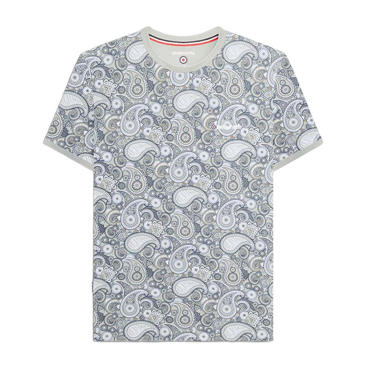 Desert Sage - Front - Lambretta Mens SS25 Paisley T-Shirt