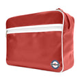 Burgundy-White - Back - Lambretta Unisex Adult Retro Bag