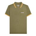 Khaki Green - Front - Lambretta Mens SS25 Triple Tipped Polo Shirt
