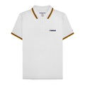 White-Gold - Front - Lambretta Mens SS25 Triple Tipped Polo Shirt