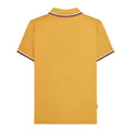 Gold - Back - Lambretta Mens SS25 Triple Tipped Polo Shirt
