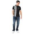 Black - Side - Lambretta Mens SS25 Vertical Stripe Polo Shirt