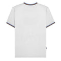 White-Navy-Tobacco-Royal Blue - Back - Lambretta Mens SS25 Triple Tipped Pique T-Shirt