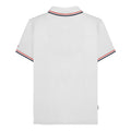 White-Red-Navy - Back - Lambretta Mens SS25 Twin Tip Polo Shirt