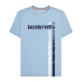 Sky Blue - Front - Lambretta Mens SS25 Racing Stripe Big & Tall T-Shirt