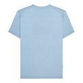 Sky Blue - Back - Lambretta Mens SS25 Racing Stripe Big & Tall T-Shirt