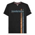 Black - Front - Lambretta Mens SS25 Racing Stripe Big & Tall T-Shirt